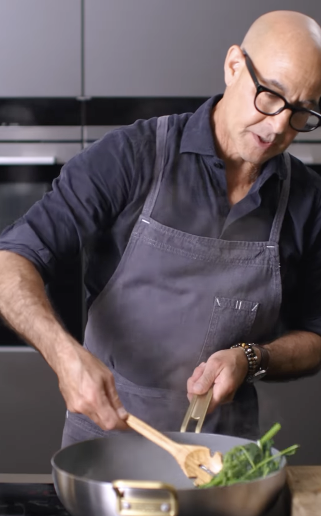 stanley tucci cooks broccoli rabe